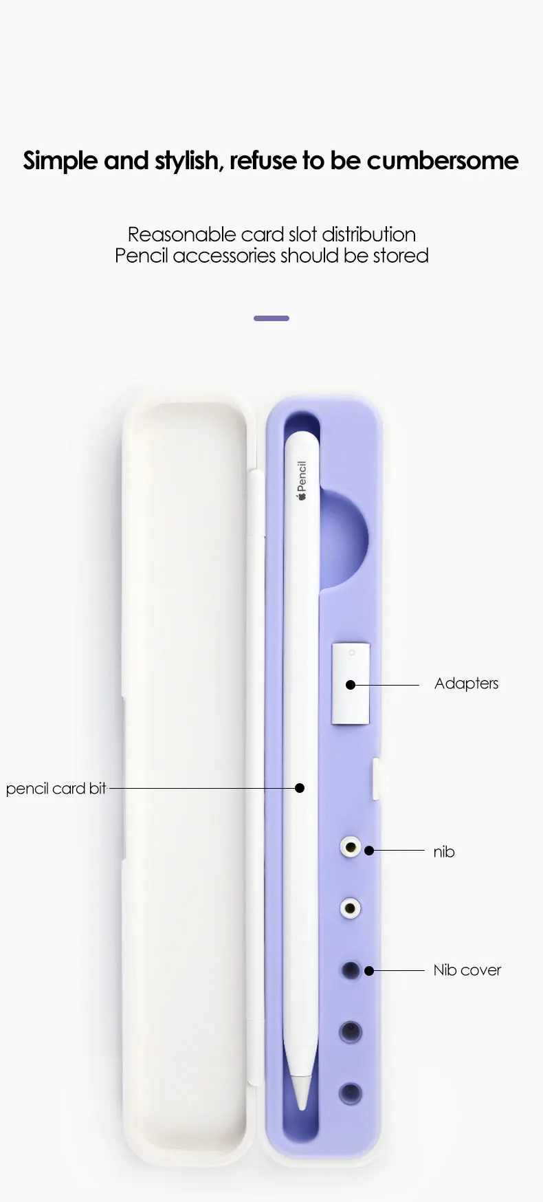 Portable for Apple Pencil 2 1 Case Storage Box Pouch Pen Holder Stylus Cover for Apple IPad Pencil 1st 2nd Gen Plastic Cases