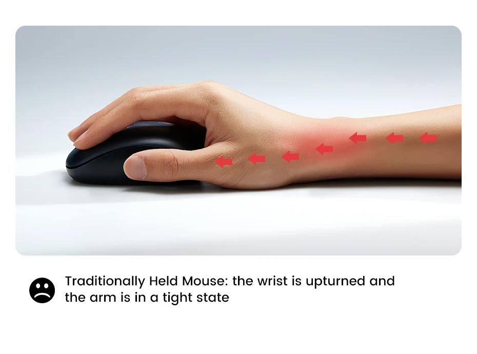 UGREEN Vertical Mouse Wireless Bluetooth5.0 2.4G Ergonomic 4000DPI Mice for MacBook Tablet Laptops Computer PC Mice
