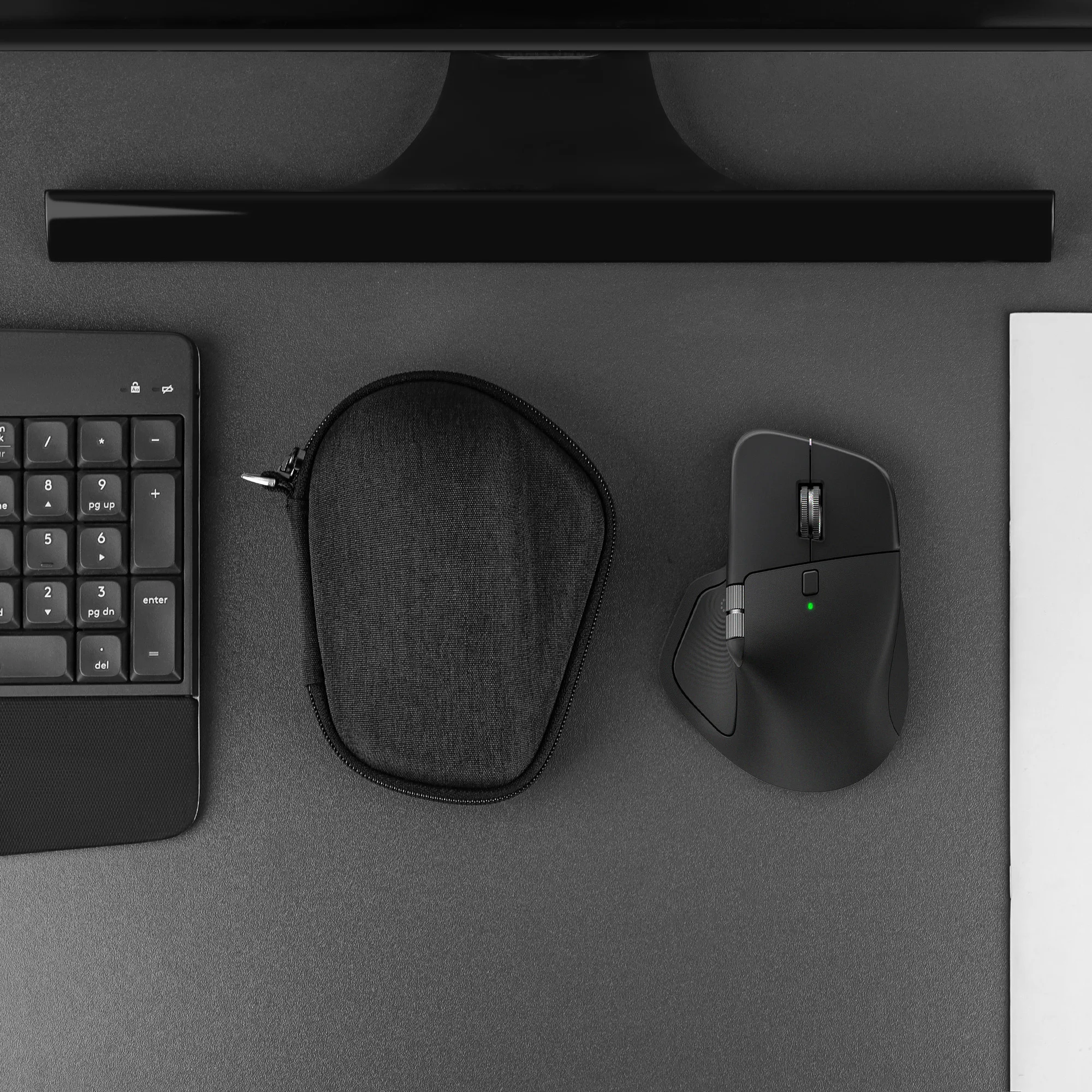 Geekria Hard EVA Case for Logitech MX Master 4 MX Master 3S MX Master 3 Wireless Mouse Shockproof Travel Bag Dark Gray