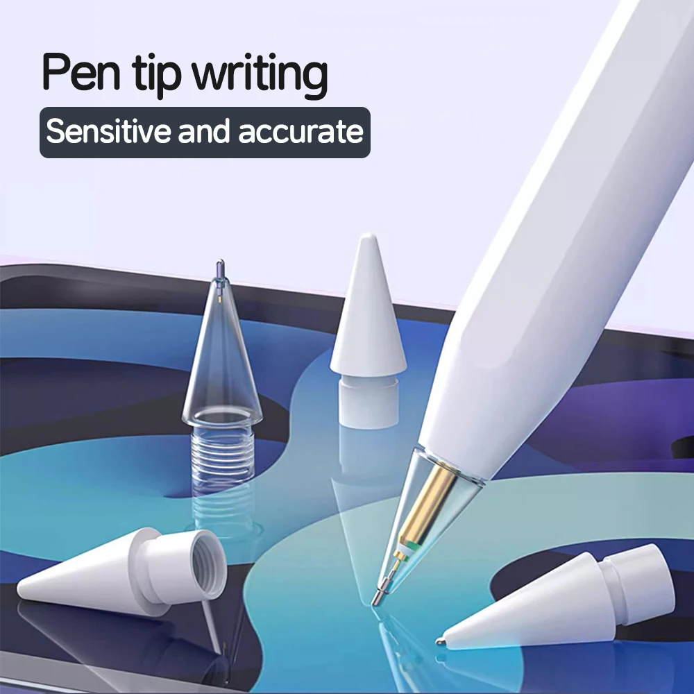 Thin Soft Nib Replacements: 4pcs/6pcs Pencil Refills for Apple Pencil 1/2/3rd (USB-C)/Pro