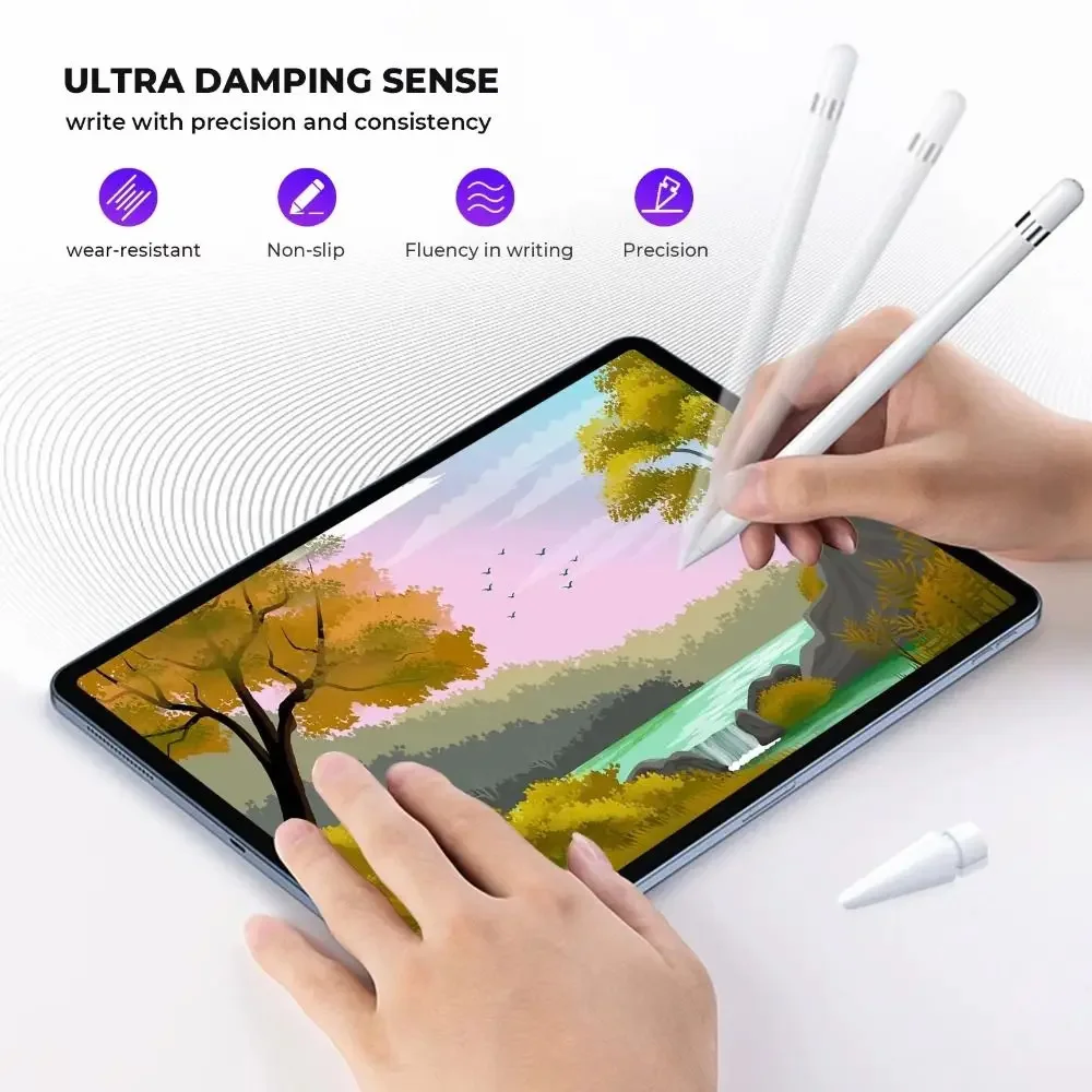 Thin Soft Nib Replacements: 4pcs/6pcs Pencil Refills for Apple Pencil 1/2/3rd (USB-C)/Pro