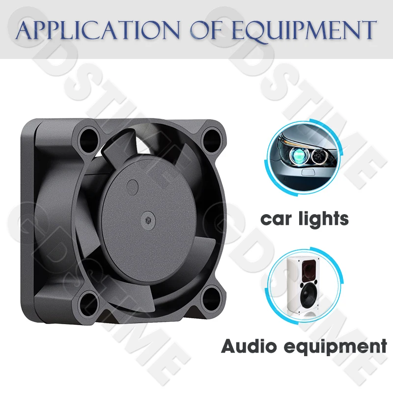 GDSTIME 2510 Fan 24V 12V 5V Cooler 25*10MM Dual Ball Bearing Fan 25MM Micro Fan 2.5CM Mini Fan for Audio&3D Printers Accessories