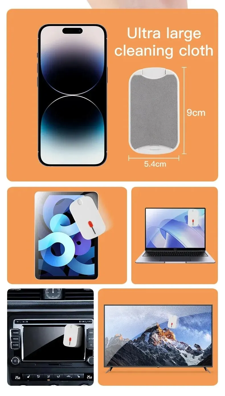 5-in-1 Cleaning Kit Computer Keyboard Cleaner Brush Phone Screen Cleaning Set Keycap Puller Cleaning Tools Card Reader