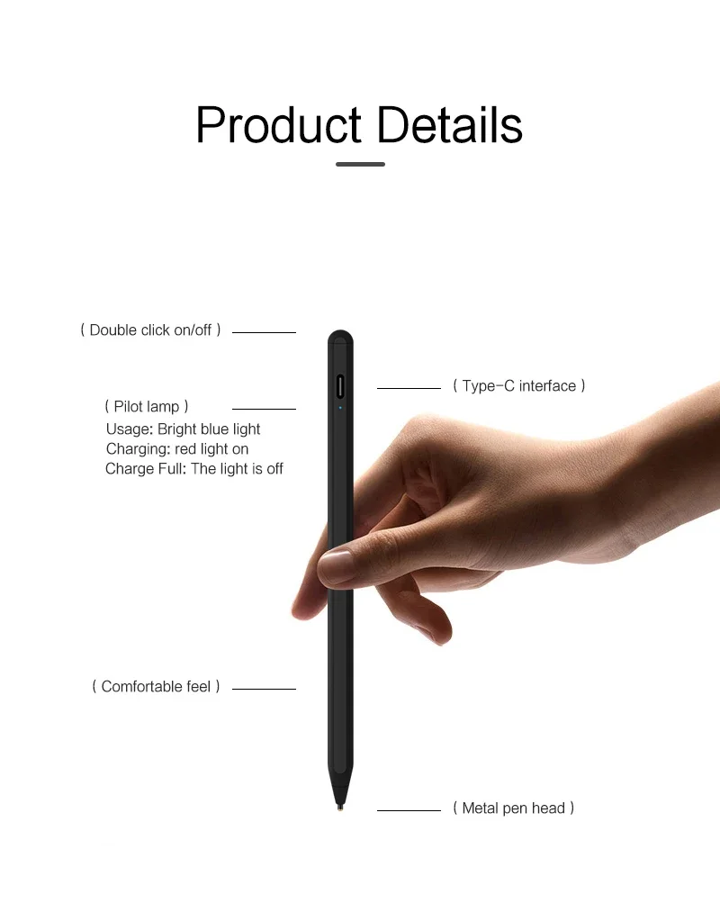 Stylus Pen For Xiaomi POCO Pad 7 6S Pro Tablet Mi Pad 7 6 5 Pro MiPad 7/6/5/6S Pro Redmi Pad SE Screen Touch Pen Pencil