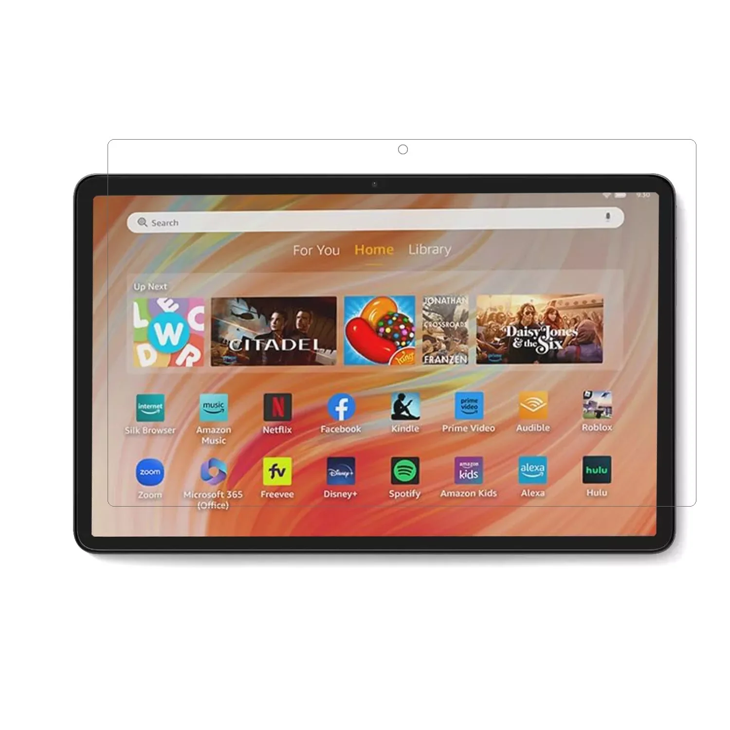 For Amazon Fire HD 10 2023 Tempered Glass Screen Protector 10.1 Inch Tablet Anti Scratch Clear Protective Film