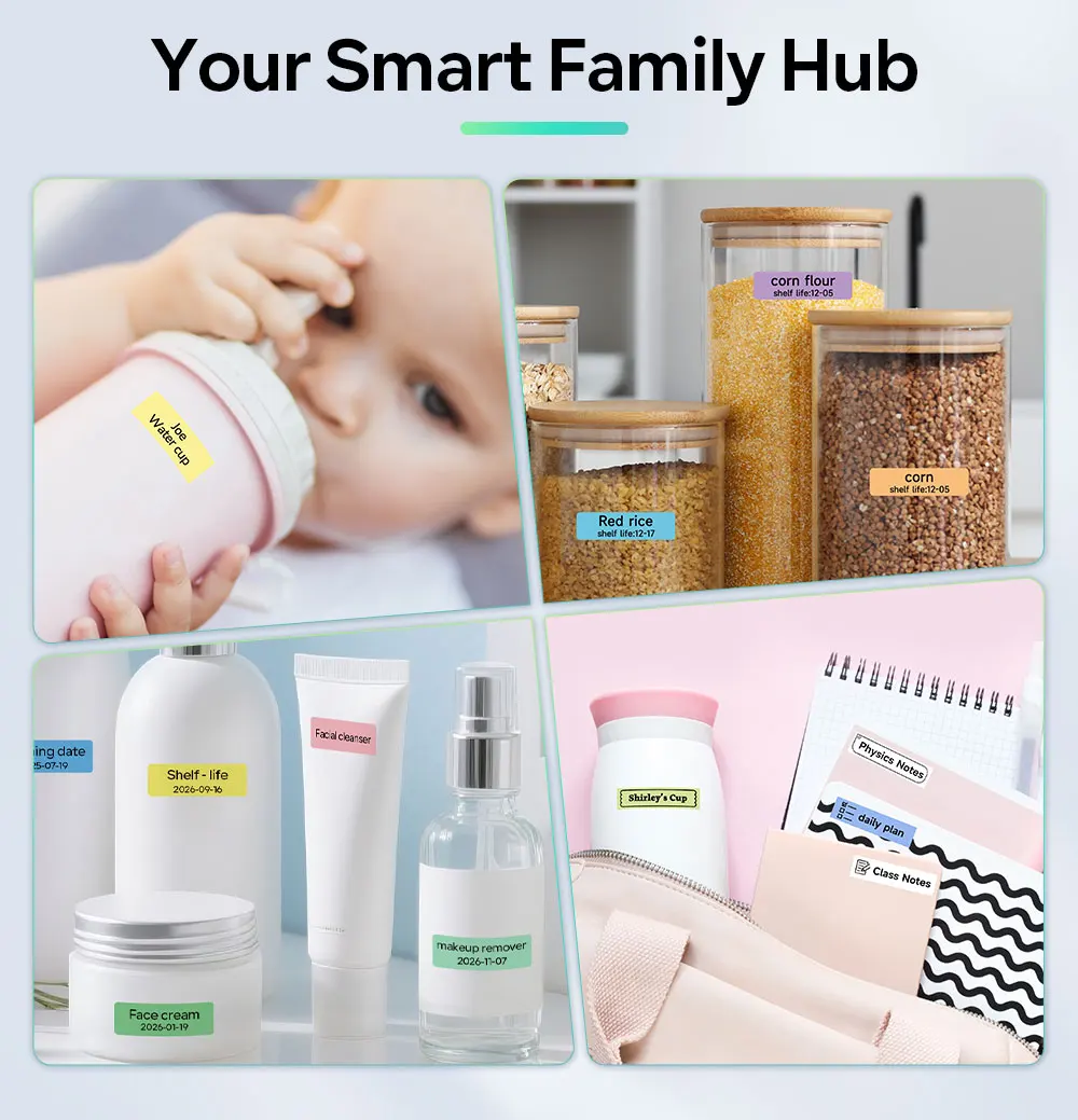 Phomemo Q30 Bluetooth Thermal Label Printer, Pocket Sticker Maker for Date/DIY Labels, iOS Android Wireless Printer, Multi-Paper