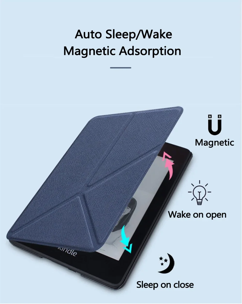 Case for Kindle 12th 11th 10th 9th 8th Generation 6 6.8 7 Inch Foldable Stand Cover for Kindle Paperwhite 6 5 4 3 2 1 Pouch