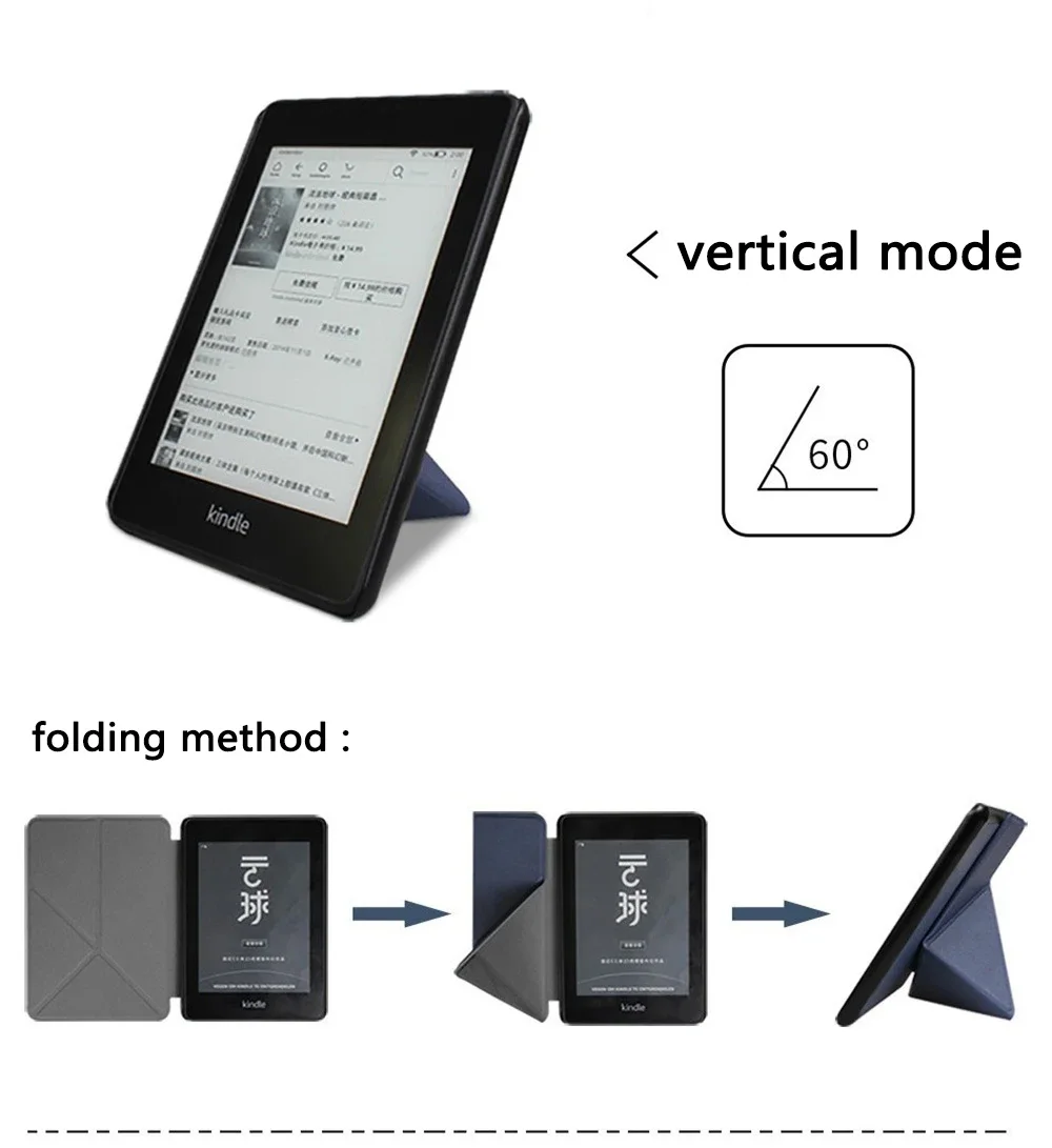 Case for Kindle 12th 11th 10th 9th 8th Generation 6 6.8 7 Inch Foldable Stand Cover for Kindle Paperwhite 6 5 4 3 2 1 Pouch