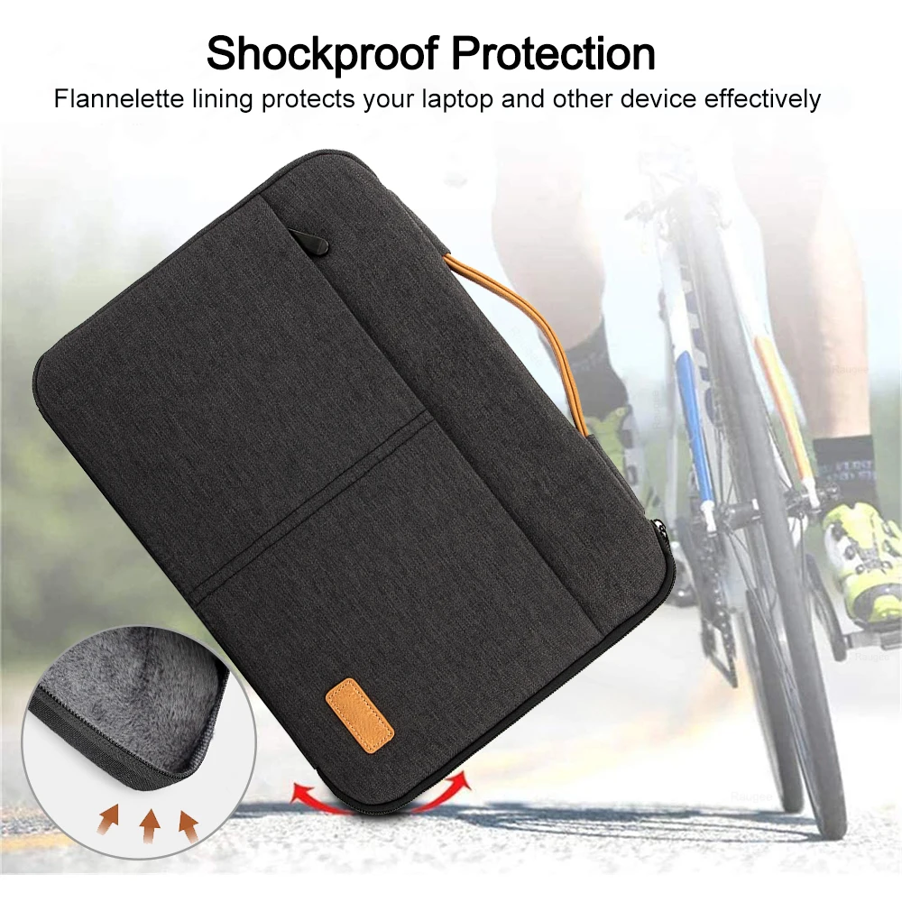 Protective Laptop Sleeve Case for 13.3-14.2 15-15.6 Inch New MacBook Pro M3 Max M2 M1 Slim Carrying Laptop Bag Men Women