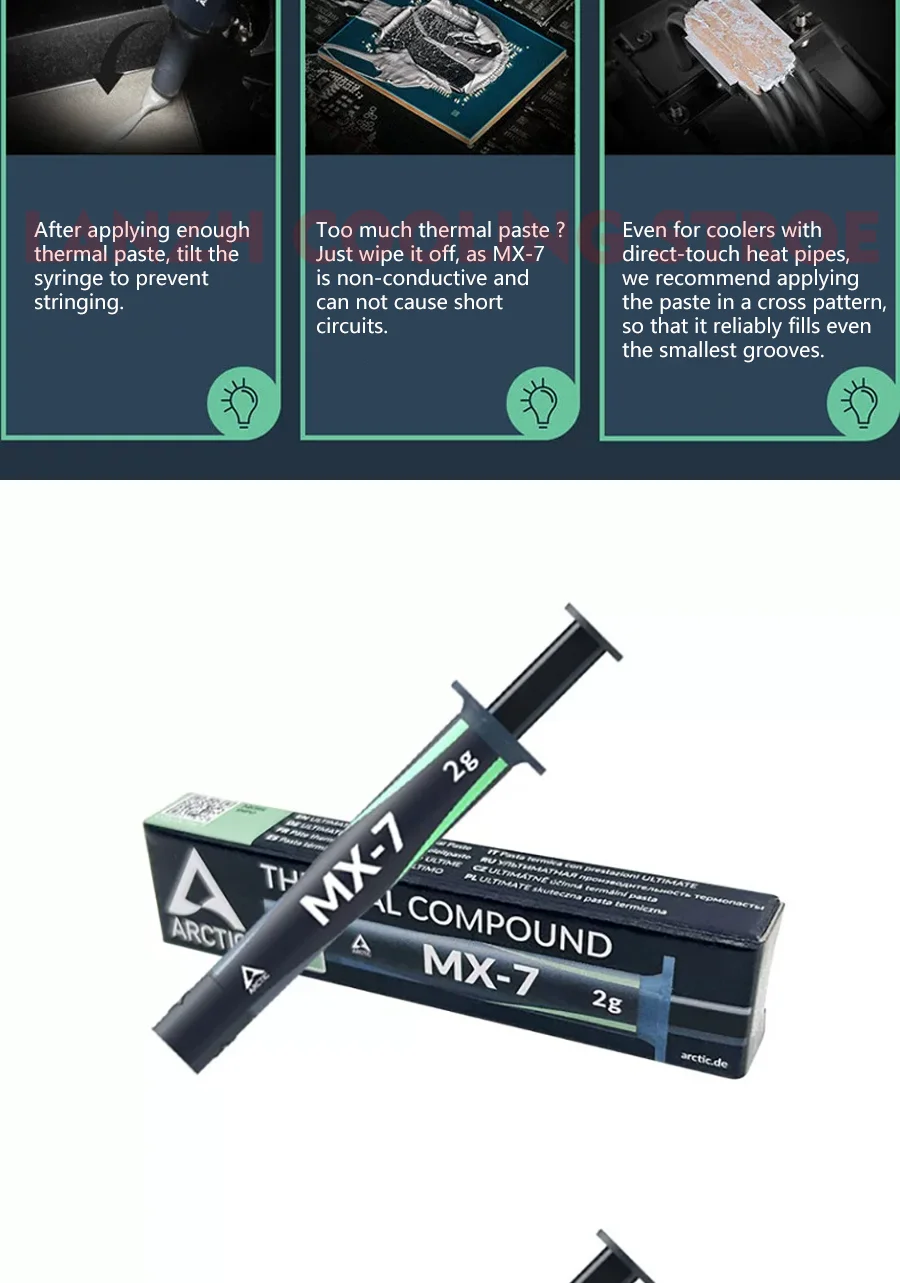 Arctic AC MX-7 Thermal Silicone Grease Gel For Computer Desktop Laptop Notebook CPU GPU VGA Card Thermal Conductive Paste