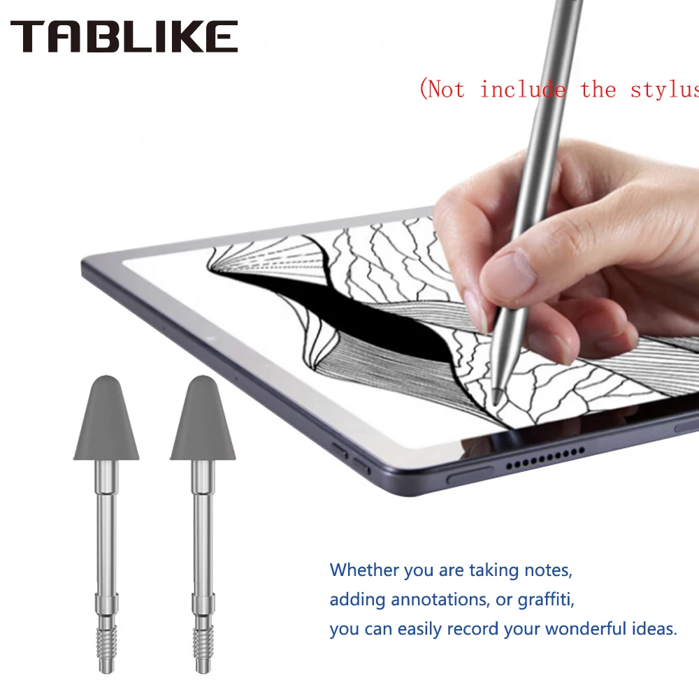 TABLIKE Pencil Nibs for Lenovo Precision Pen 3 Tip, 2/4 PCS Stylus Replacement Refill for Pad Pro 12.6 11.2-inch(Wireless Model)