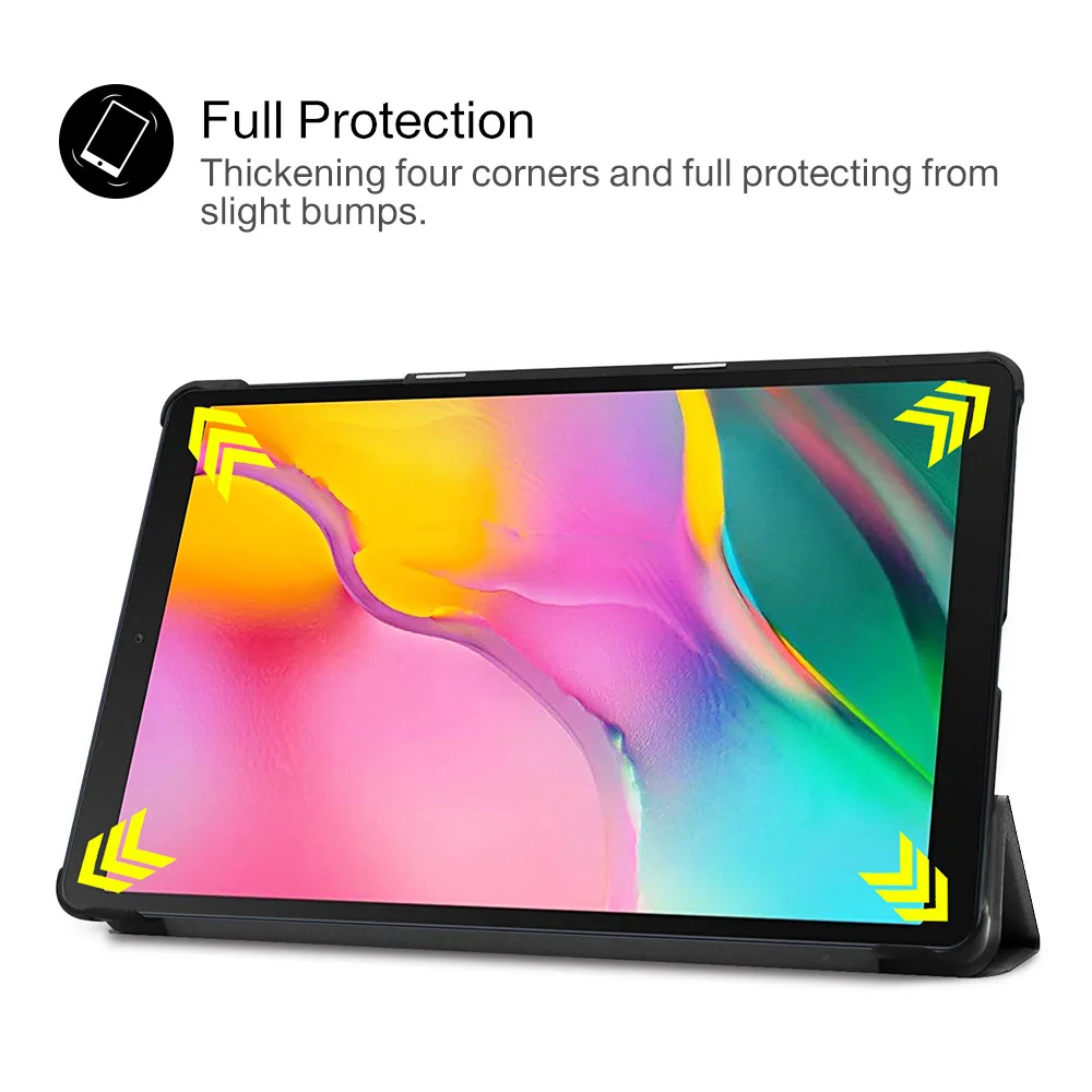 Smart Case For Samsung Galaxy Tab A 2019 SM-T510 SM-T515 T510 T515 Tablet cover Stand Case for Tab A 10.1'' 2019 tablet case