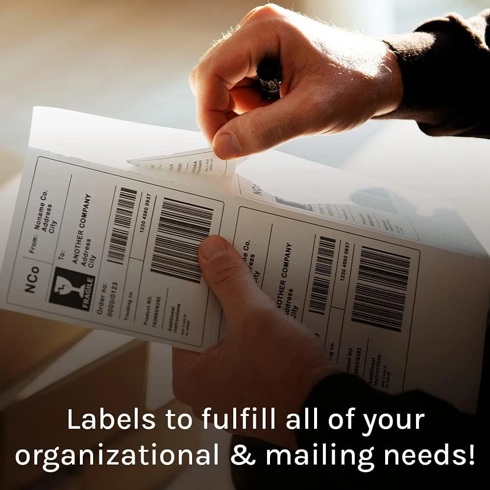 Multi-Purpose Printable White Matte Sticker Labels A4 20sheets for Laser/Inkjet Printers Self Adhesive 1/2/4/8 Labels Per Sheet
