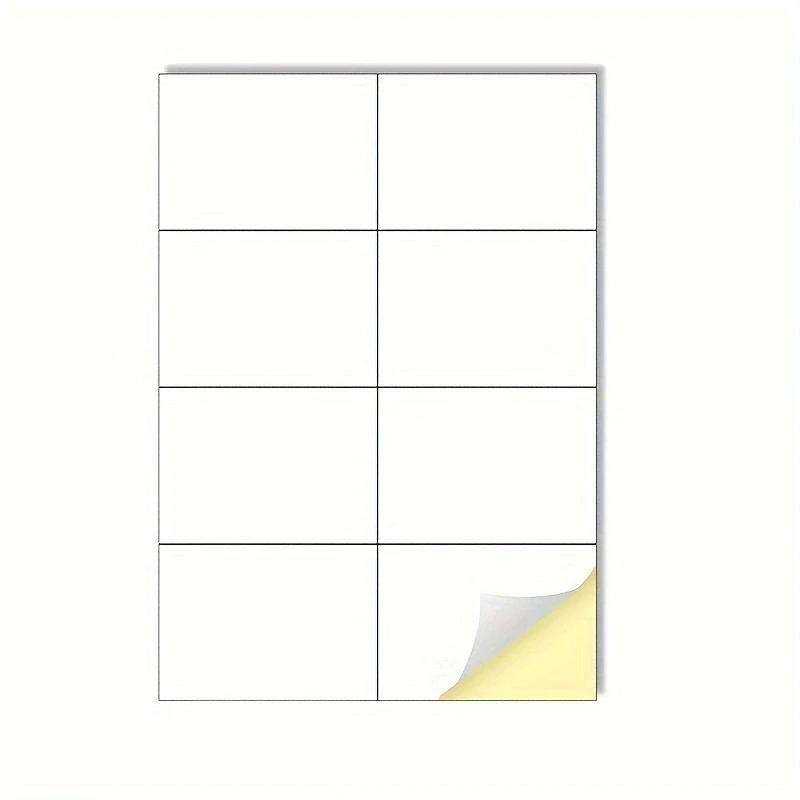 Multi-Purpose Printable White Matte Sticker Labels A4 20sheets for Laser/Inkjet Printers Self Adhesive 1/2/4/8 Labels Per Sheet