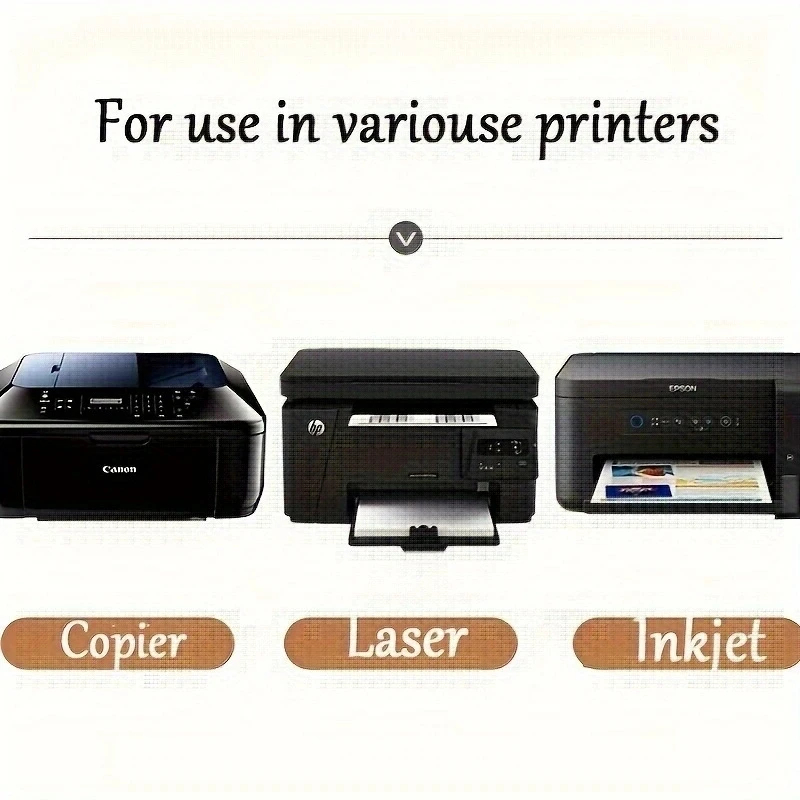 Multi-Purpose Printable White Matte Sticker Labels A4 20sheets for Laser/Inkjet Printers Self Adhesive 1/2/4/8 Labels Per Sheet