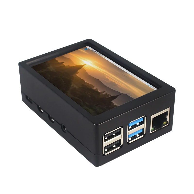 3.5 inch Raspberry Pi 3B/3B+/4B Touch Screen TFT LCD 480*320 GPIO Display Monitor ABS Case Box for Raspberry Pi 4 Model B 3B+ 3B