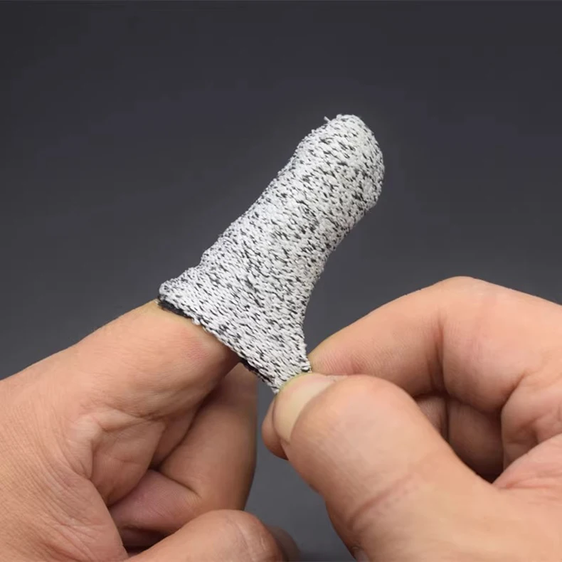 Level 5 Anti-Cut Finger Cover High-Strength Safety Flexible Anti Cut Fingertip Gloves Kitchen Tool Reusable and Durable