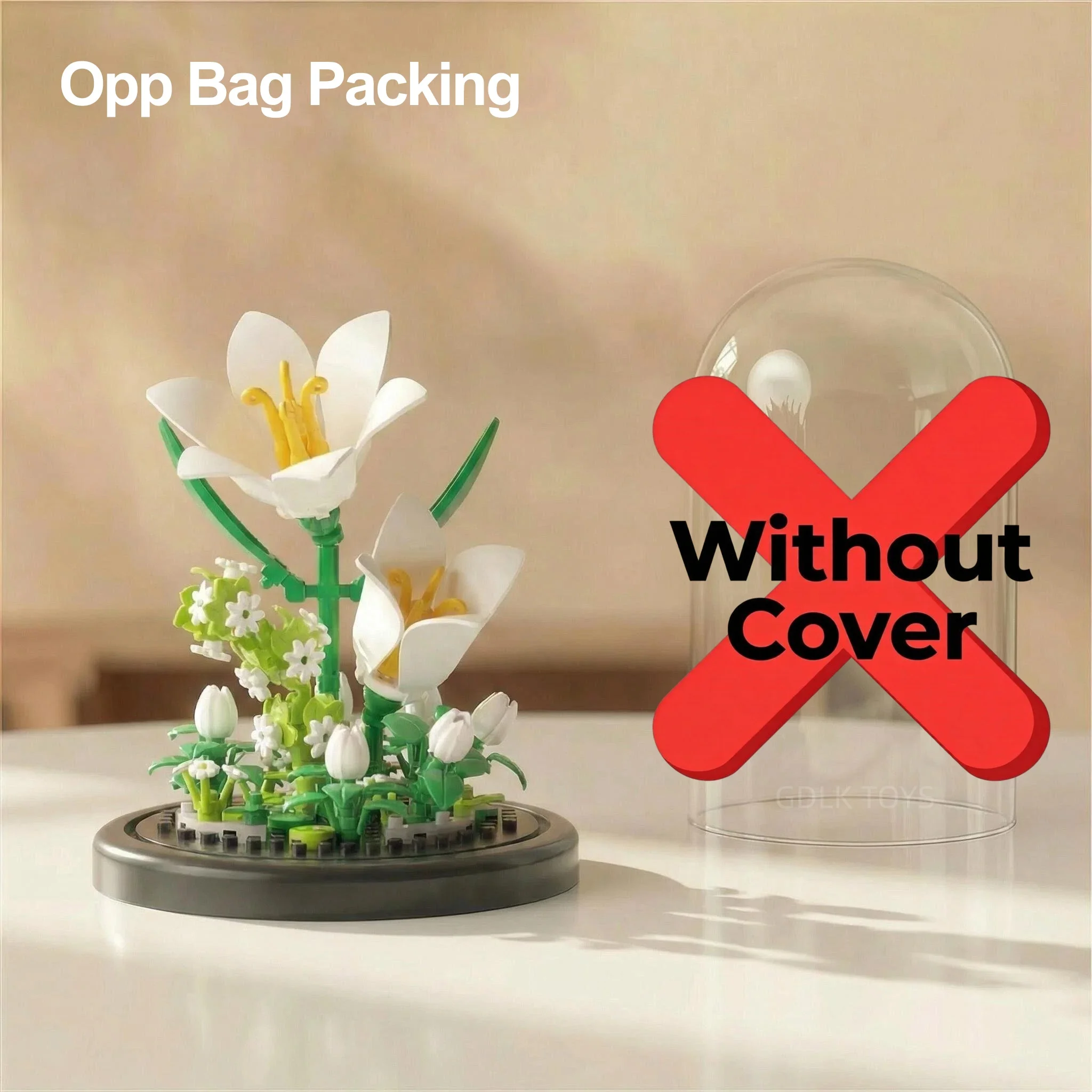 Eternal Flower Bouquet Bonsai Potted Plant Micro Building Blocks Model Home Decoration Puzzle Toys Kids Birthday Christmas Gifts