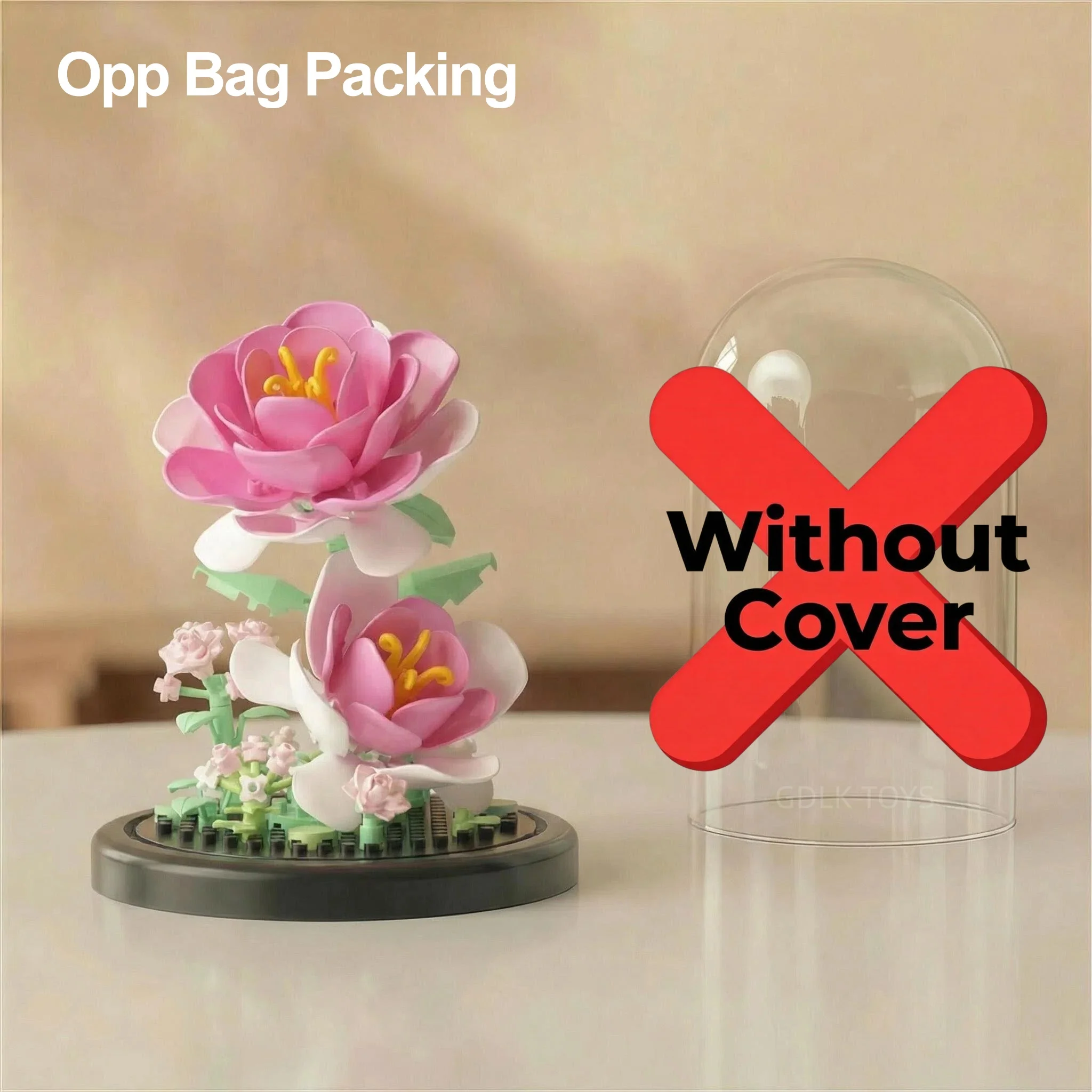 Eternal Flower Bouquet Bonsai Potted Plant Micro Building Blocks Model Home Decoration Puzzle Toys Kids Birthday Christmas Gifts