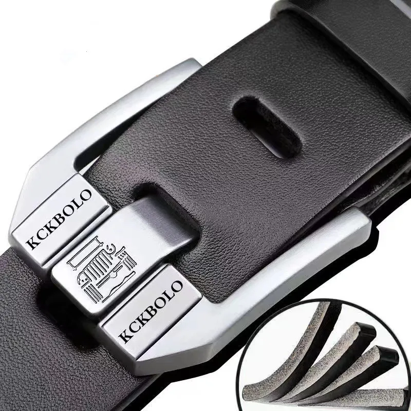 Fashionable High-Quality Men's Belt Genuine Leather Business Women Belt and Gentlemen Premium Quality Belt for Men