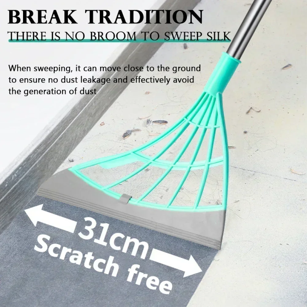 Silicone Magic Rubber Broom Mop Hand Dust Brooms Home Floor Cleaning Squeegee Wiper Toilet Bathroom Mops Witches Tools