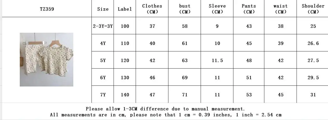 Bear Leader Summer Fashion New Short Sleeve Round Neck Flower Printed T-shirt Top+Pants 2 Piece Set Kids Casual Home Clothes