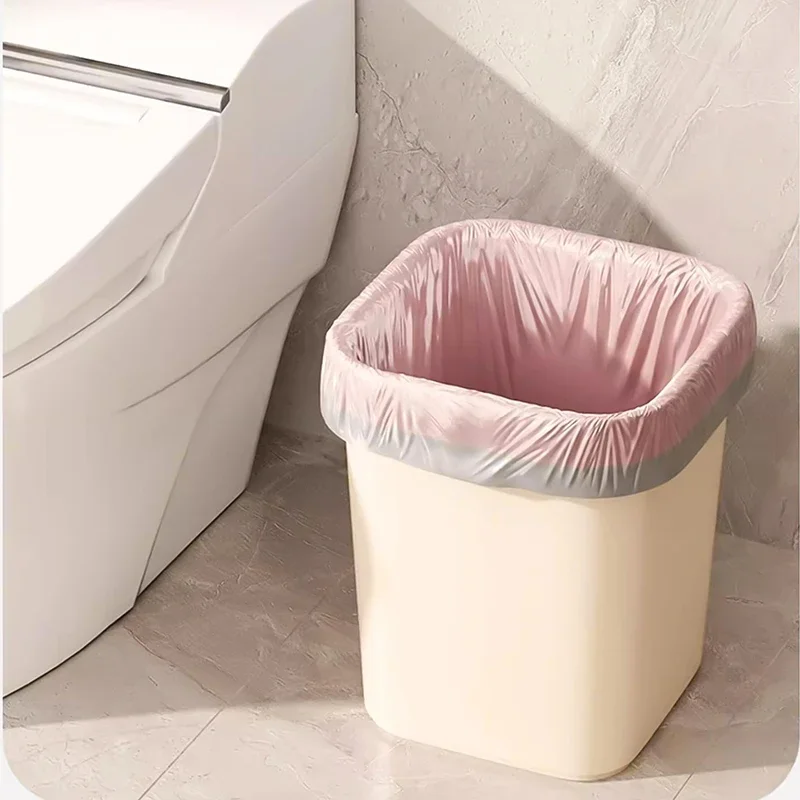 50/100/200PCS Thickening Drawstring Garbage Bags Large Capacity Handheld Trash Bag for Kitchen Household Disposable Waste Bags