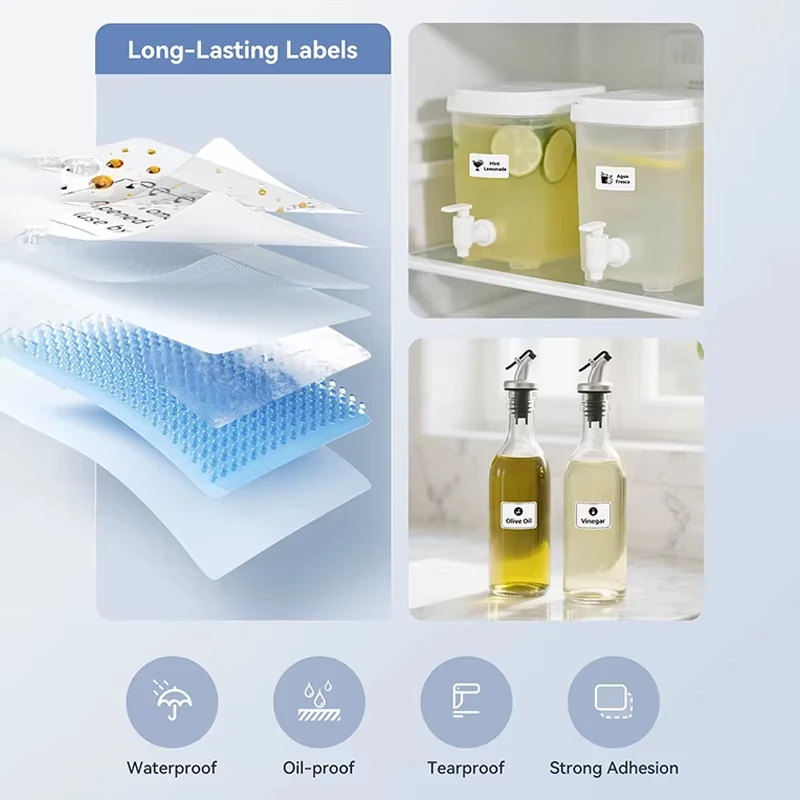 Niimbot Labels Sticker Color Transparent Thermal Label Tape Self-adhesive Paper Tag Printer Stickers For Niimbot B1 B21 Printer