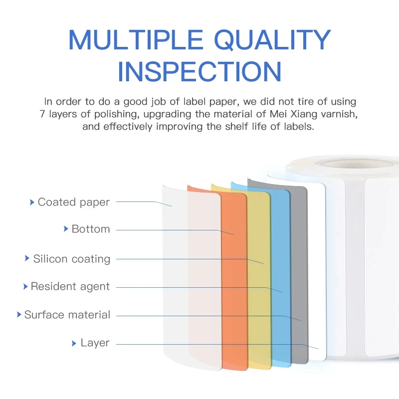 Niimbot Labels Sticker Color Transparent Thermal Label Tape Self-adhesive Paper Tag Printer Stickers For Niimbot B1 B21 Printer
