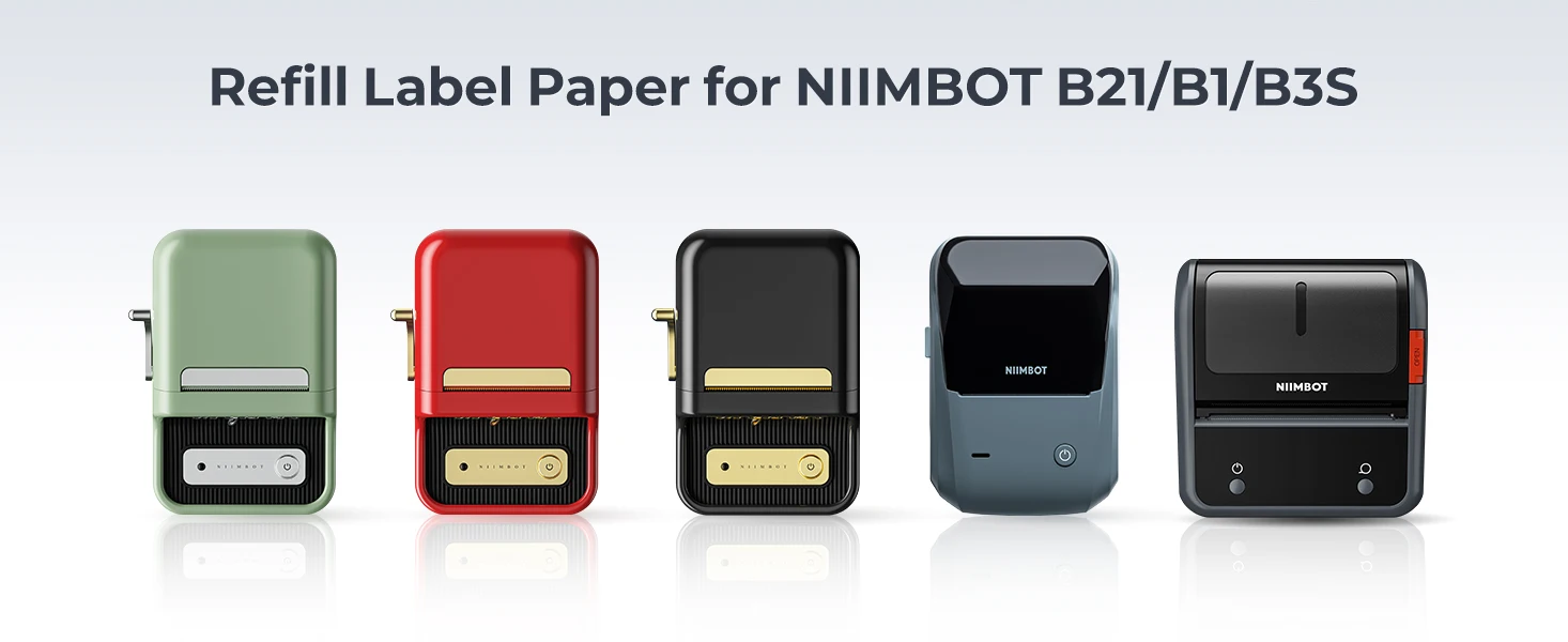 Niimbot Labels Sticker Color Transparent Thermal Label Tape Self-adhesive Paper Tag Printer Stickers For Niimbot B1 B21 Printer