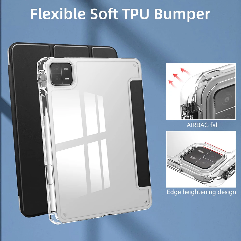 For Xiaomi Pad 6 Case Mi Pad 5 11 Inch MiPad 5 6 Pro 11 Inch Transparent Case For Mi Pad 7 7 Pro 11.2 In Case TPU Protective Cov