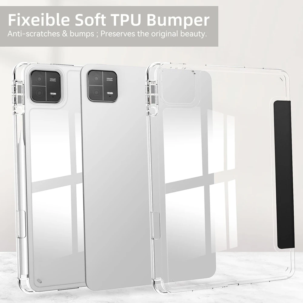 For Xiaomi Pad 6 Case Mi Pad 5 11 Inch MiPad 5 6 Pro 11 Inch Transparent Case For Mi Pad 7 7 Pro 11.2 In Case TPU Protective Cov