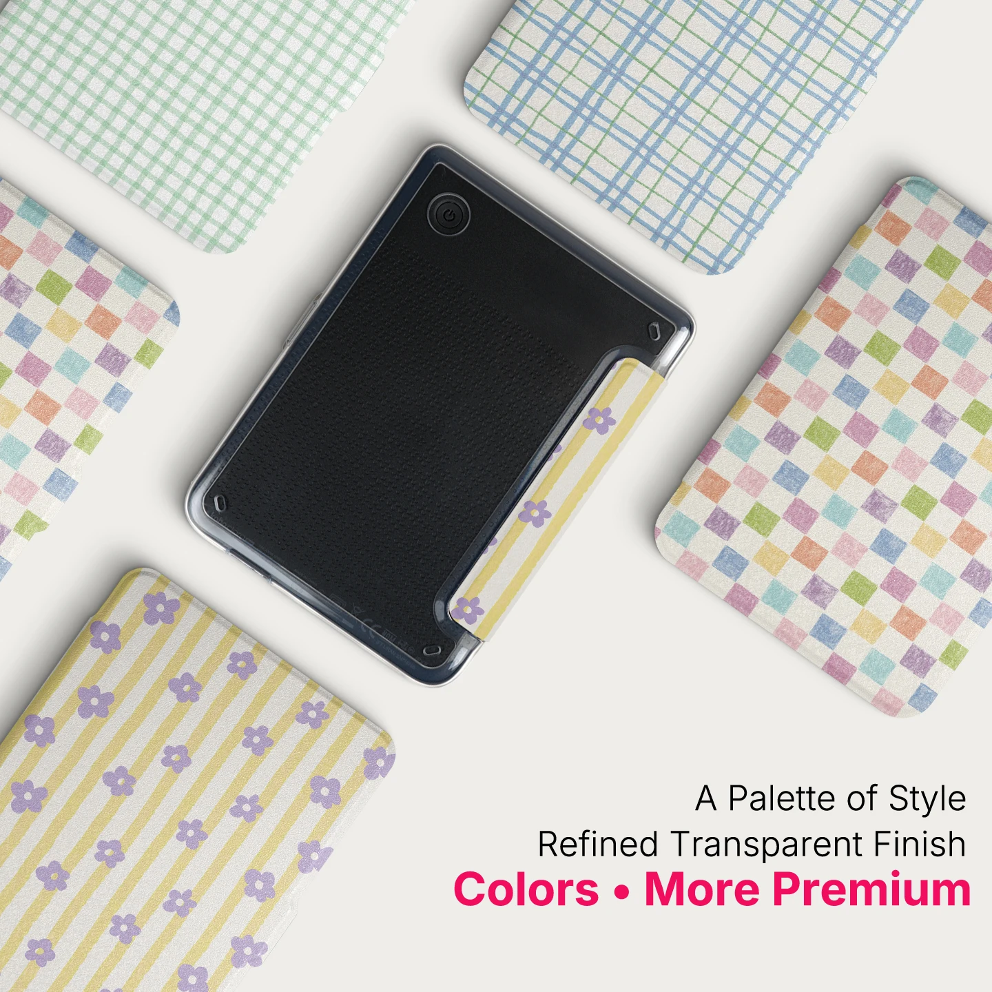 Magnetic Detachable Case for Kobo Clara Colour BW 2E 6" Classic Striped Pattern Protective Cover with Auto Sleep Wake Cover