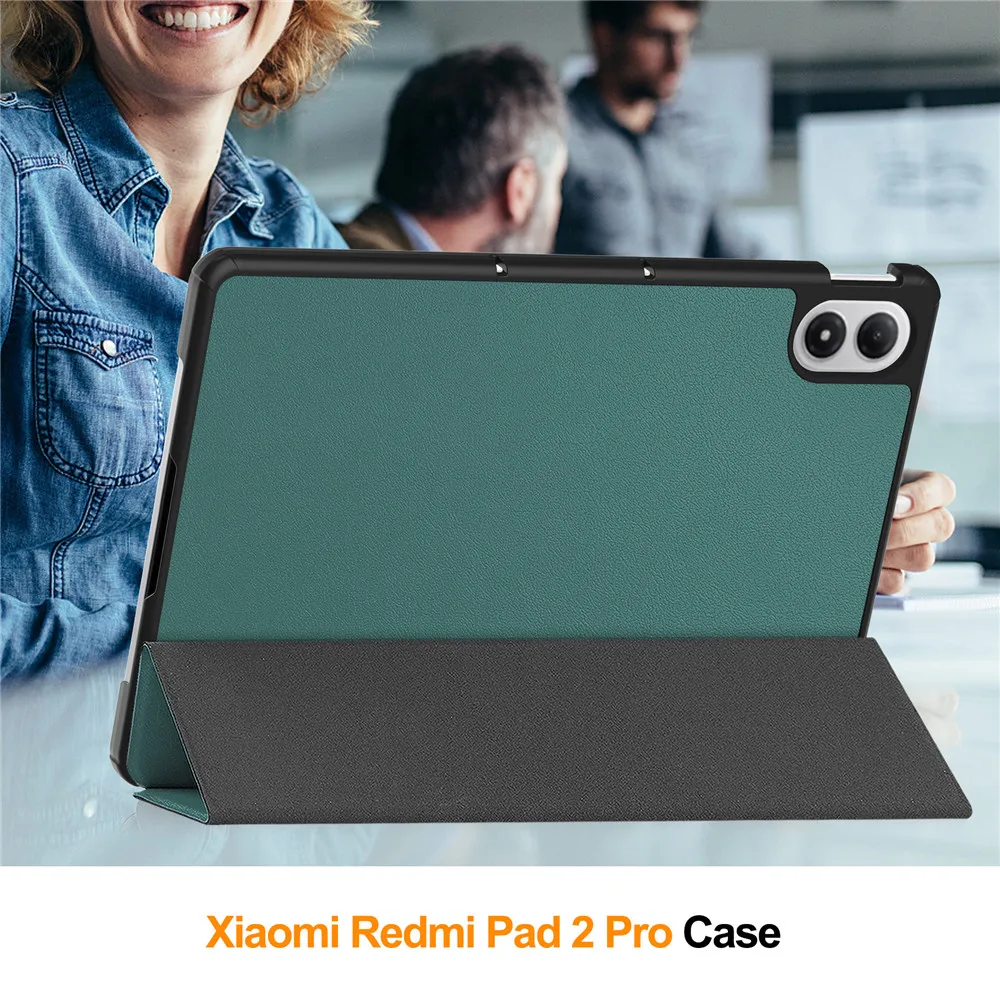 For Redmi Pad 2 Pro 12.1 2025 Case Folding Filp Leather Stand Smart Tablet Cover For Xiaomi Redmi Pad 2Pro 12.1 inch 2025 funda