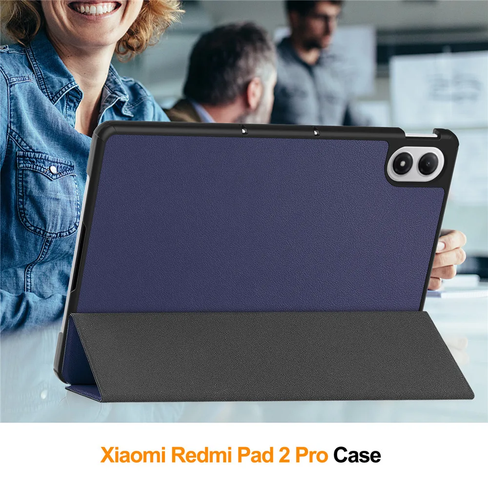 For Redmi Pad 2 Pro 12.1 2025 Case Folding Filp Leather Stand Smart Tablet Cover For Xiaomi Redmi Pad 2Pro 12.1 inch 2025 funda