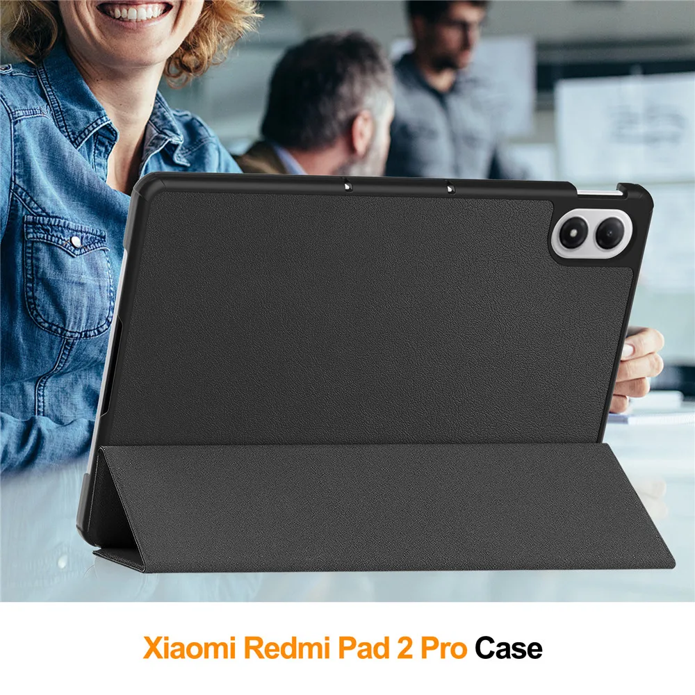 For Redmi Pad 2 Pro 12.1 2025 Case Folding Filp Leather Stand Smart Tablet Cover For Xiaomi Redmi Pad 2Pro 12.1 inch 2025 funda