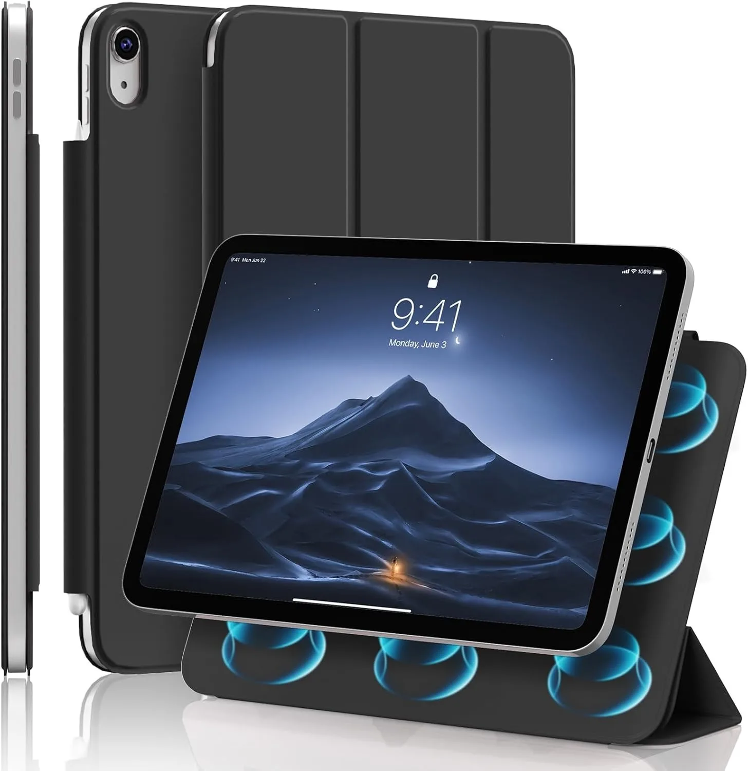 ZOYU for iPad A16 10/11th Ultra-Slim & Light, Strong Magnetic Attachment Case, iPad Pro 11 12.9 Air 4/5th 11/13 Mini 6/7th Cover