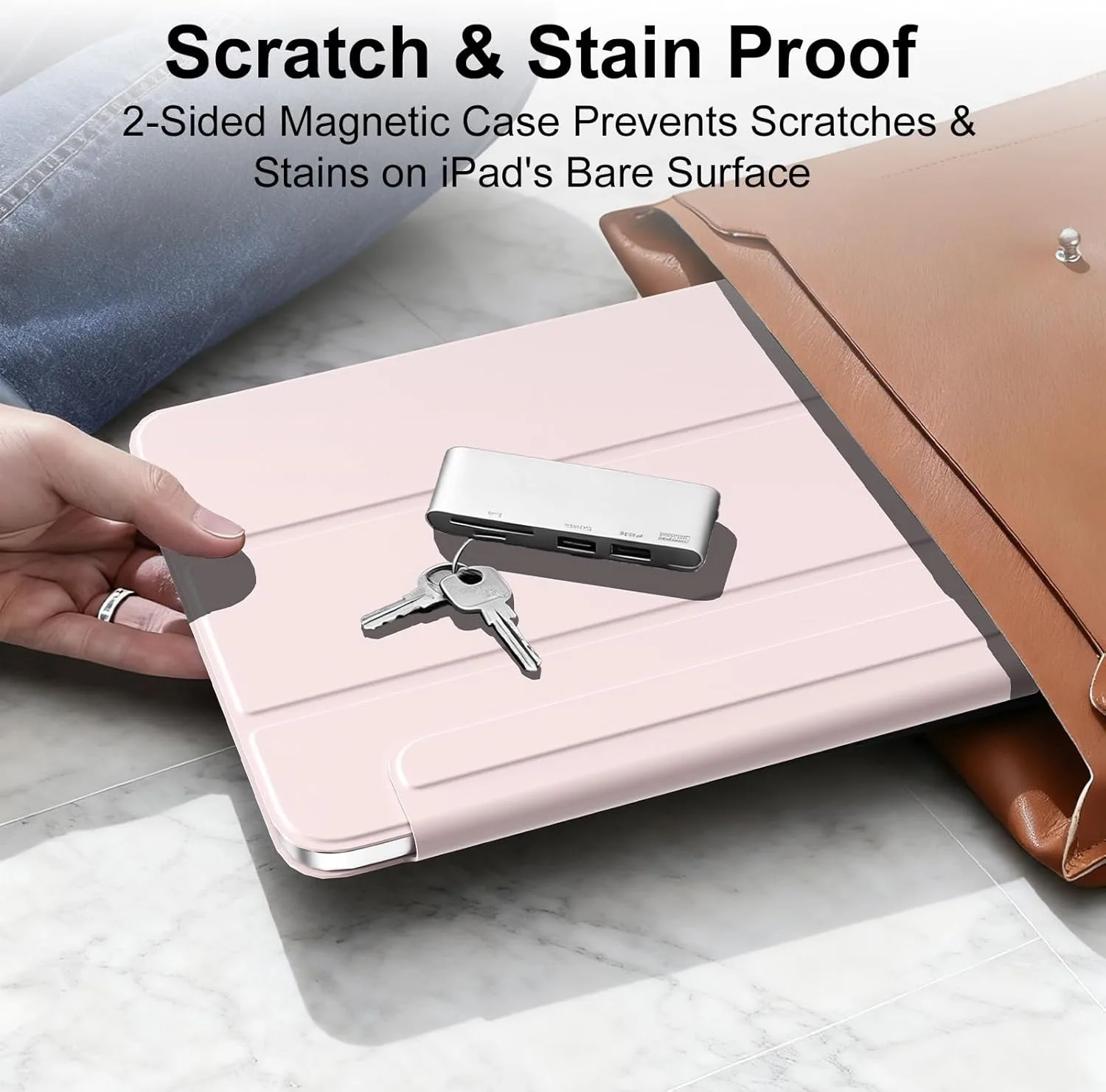 ZOYU for iPad A16 10/11th Ultra-Slim & Light, Strong Magnetic Attachment Case, iPad Pro 11 12.9 Air 4/5th 11/13 Mini 6/7th Cover