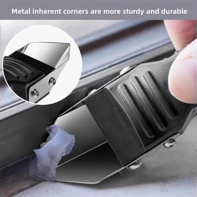 Silicone Scraper Squeegee Glue Remover Knife Caulking Angle Beauty Crack Trowel Tool Grout Scraper Kit 5in1 Multifunctional Home