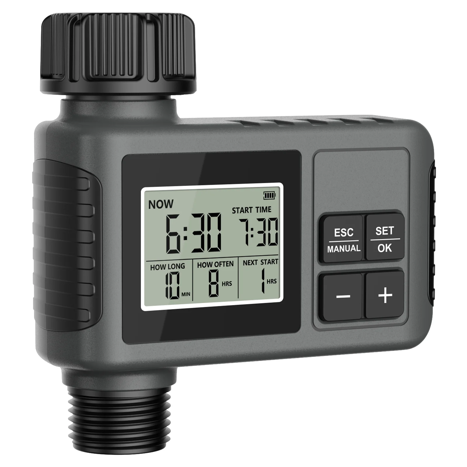 Insoma Automatic Water Timer Intelligent Irrigation Watering System Sprinkler Timer Garden Programmer Equipment IPX7 LCD Display