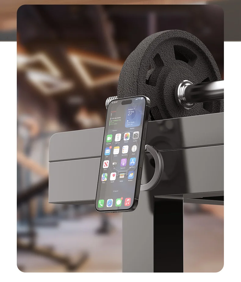 2025 Double-Sided MagSafe Phone Holder for iPhone 14/15/16, Foldable 360° Rotating Stand with Strong Magnet & Finger Grip Suppor
