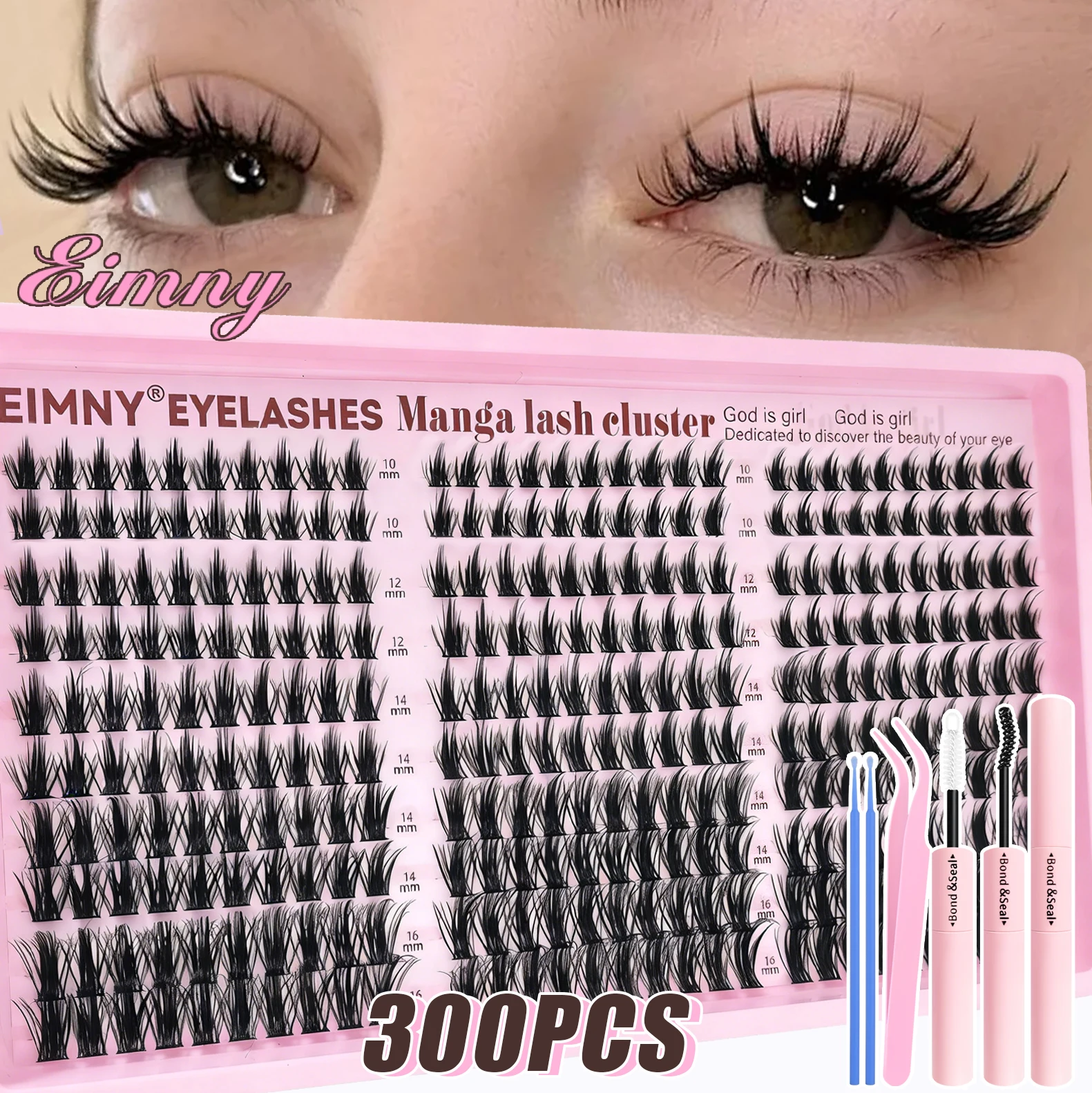 Show-Stopping Top & Bottom Lash Kit – 250/740 Cluster Shell Fluffy Volume, Mix-&-Match Lengths & Styles! Killer for Any Look