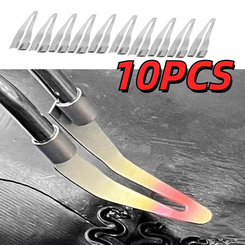 3/10pcs Adjustable Smooth Head Soldering Repair Iron Smooth Head 45 Degree Elbow Design For A Variety Of Welding Tools