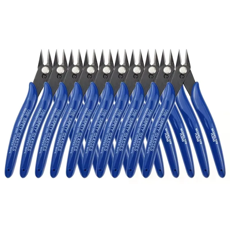 Bomurphy Diagonal Pliers Carbon Steel Pliers Electrical Wire Cable Cutters , Wire Snips for Electronics Soft Copper Jewelry