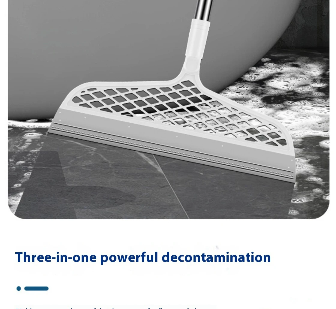 Silicone Scraper Broom Magic Wiper High Place Glass Wiper Floor Mop Household Splicing Cleaning Broom Bathroom Sweeping Water
