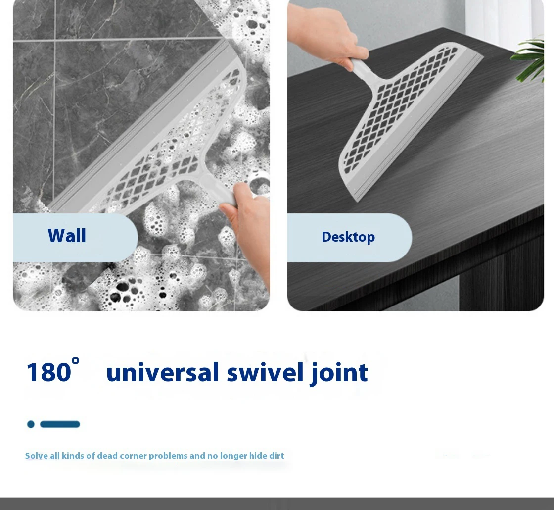 Silicone Scraper Broom Magic Wiper High Place Glass Wiper Floor Mop Household Splicing Cleaning Broom Bathroom Sweeping Water