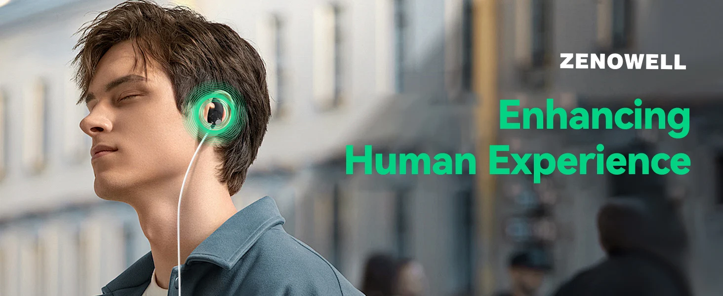 ZenoWell Vita Vagus Nerve Stimulation for Deep Sleep, Anxiety Relief HRV Optimization – Drug-Free Calm Stress Resilience