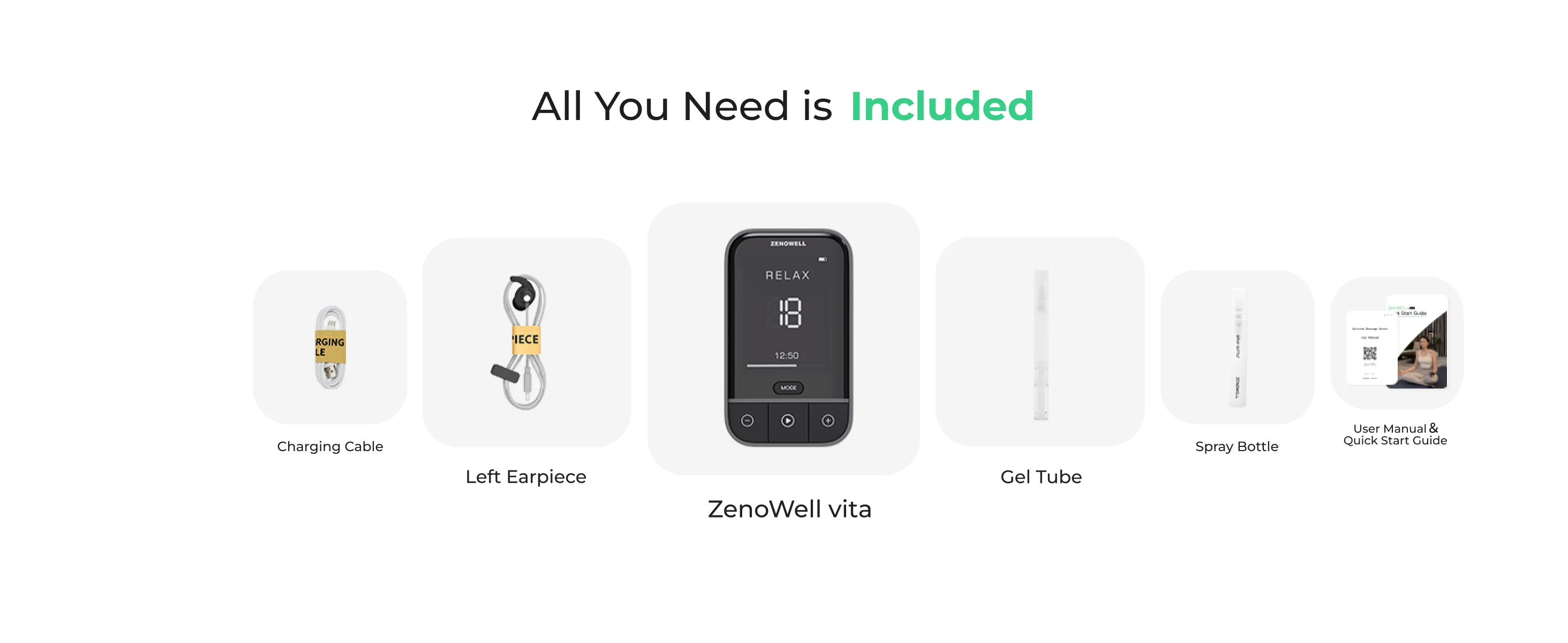 ZenoWell Vita Vagus Nerve Stimulation for Deep Sleep, Anxiety Relief HRV Optimization – Drug-Free Calm Stress Resilience