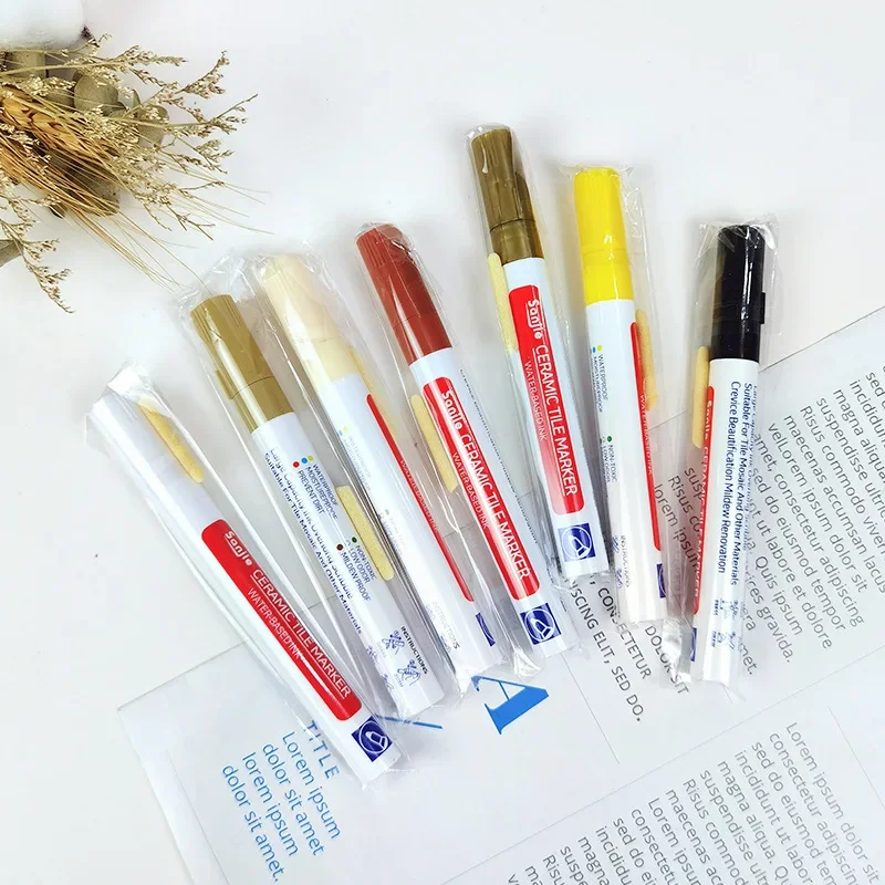 1/5/10/30PC Ceramic tile bathroom wall floor tile gap color repair anti-mildew waterproof whiteboard color repair pen