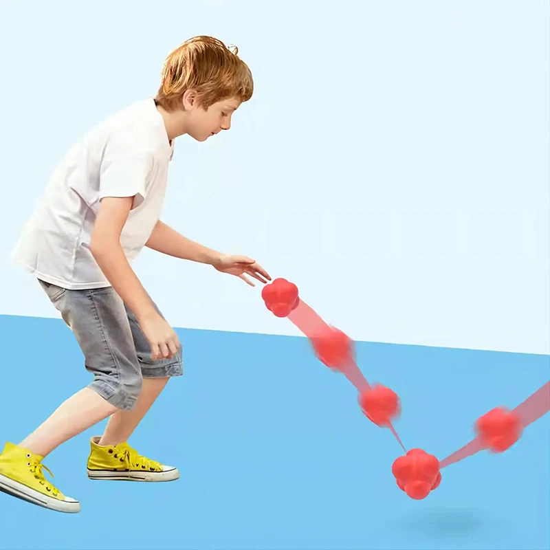 Hexagon Reaction Ball Agility Training Ball for Basketball Football Adult Coordination Reflex Sports Fitness Training Ball